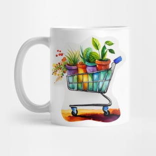 Shopping Cart of Plants Mug